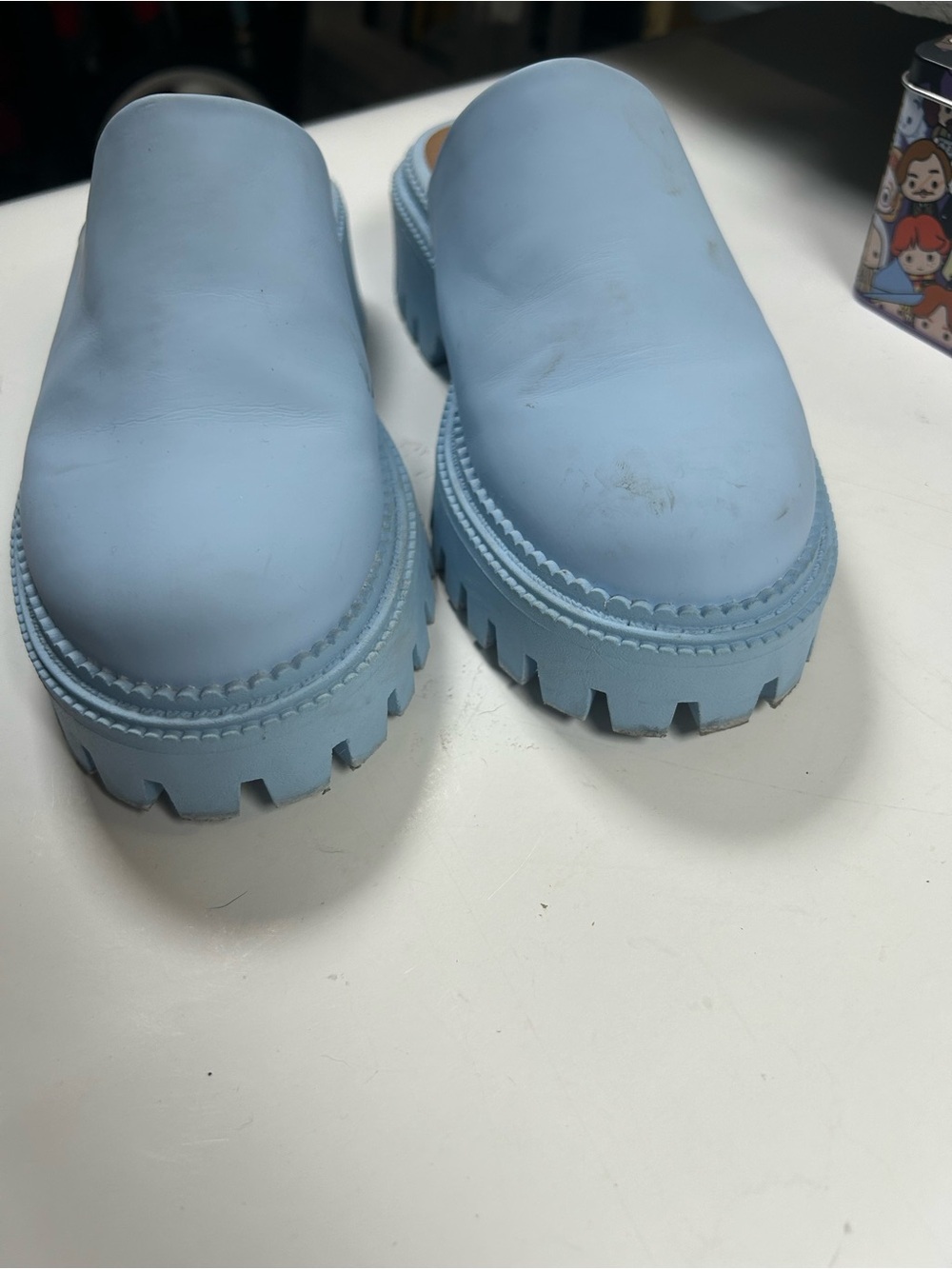 Dolce Vita kamile Pale Blue Lug Sole Mule - Picture 4 of 10